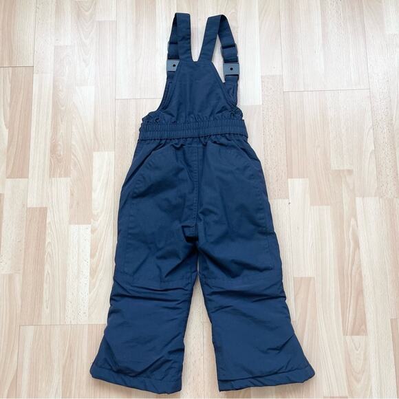 Lands’ End Squall Waterproof Insulated Navy Snow Bib Overalls Pants Kids Size 2T - Picture 7 of 7
